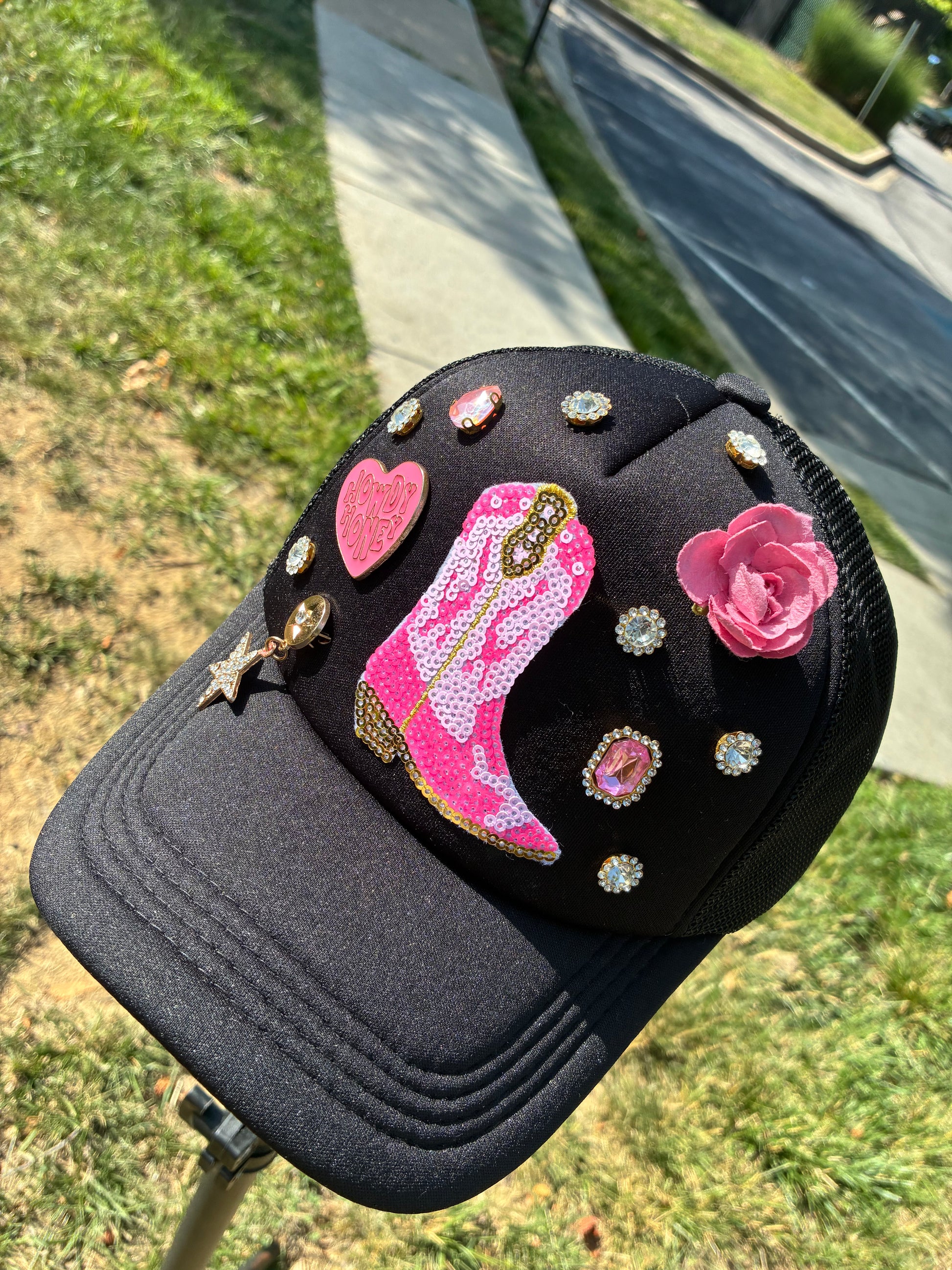 Pink CowGirl Custom Cap
