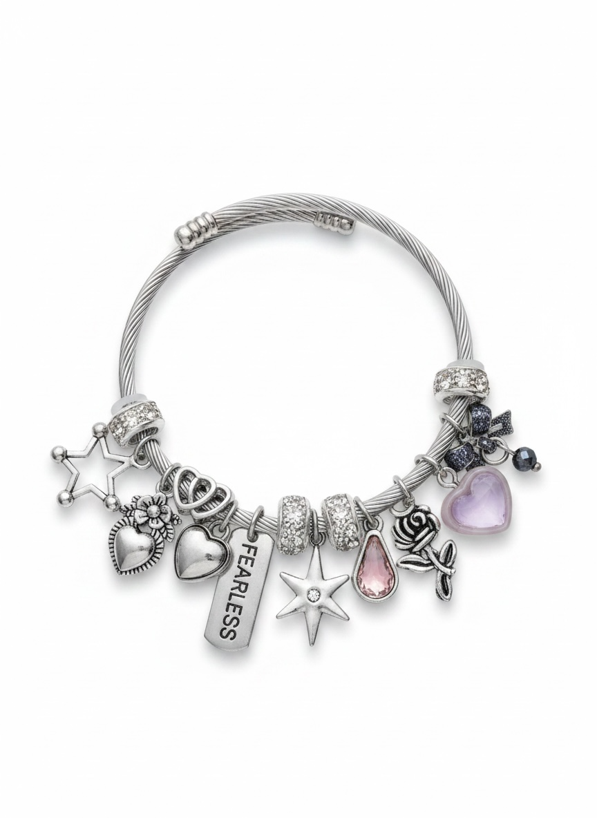 Phoenix Access Custom Charm Bracelet Silver 4