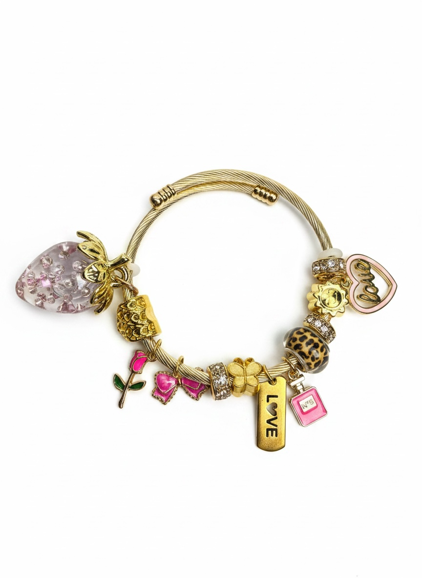 Phoenix Custom Charm Bracelet Gold 4