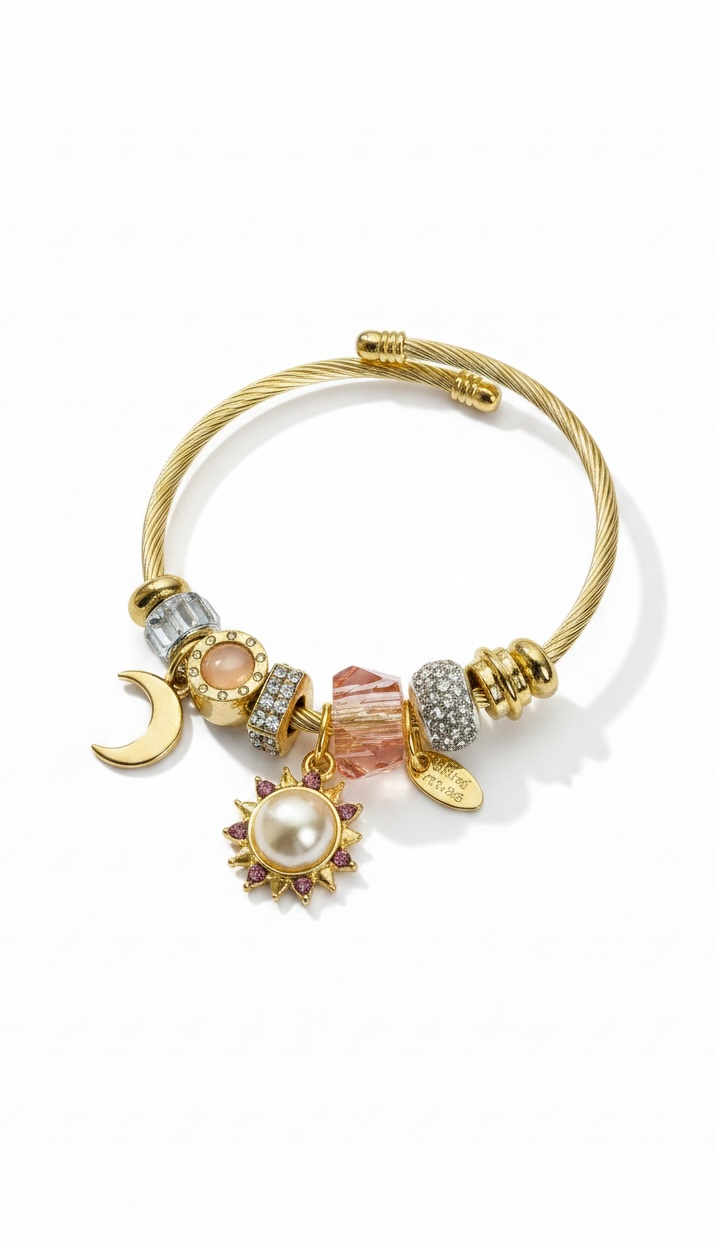 Solar Moon Charm Bracelet