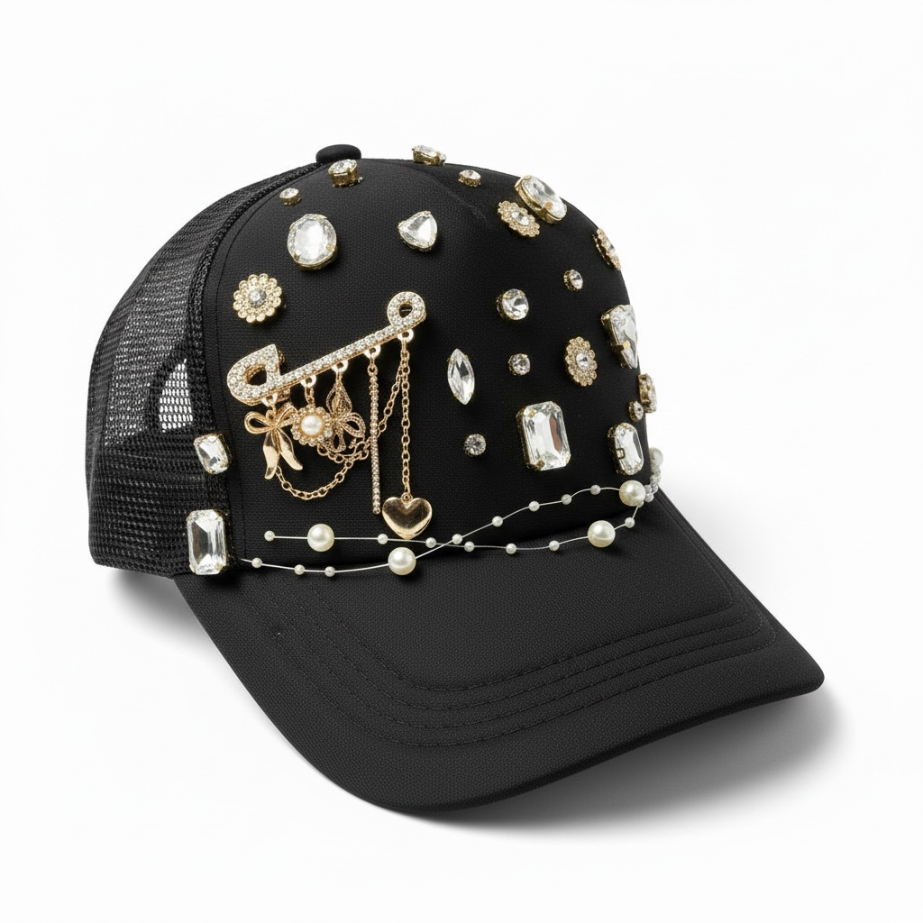 Black Charm Custom Cap