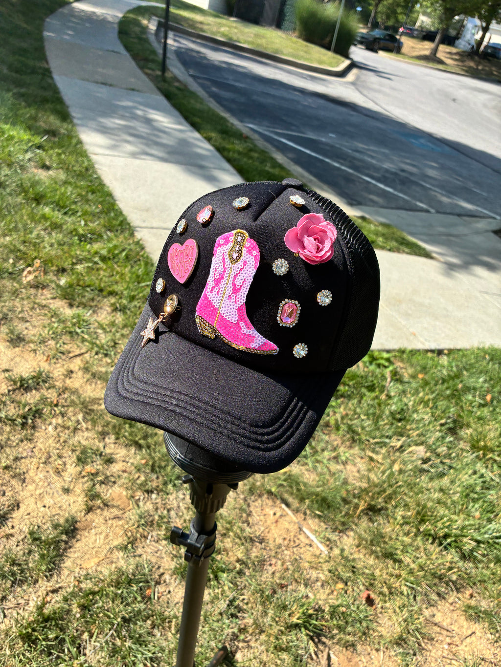 Pink CowGirl Custom Cap