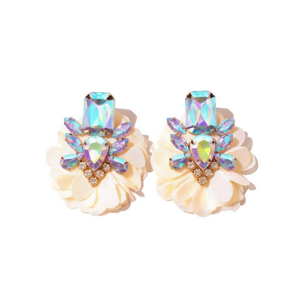 White Petal Earrings