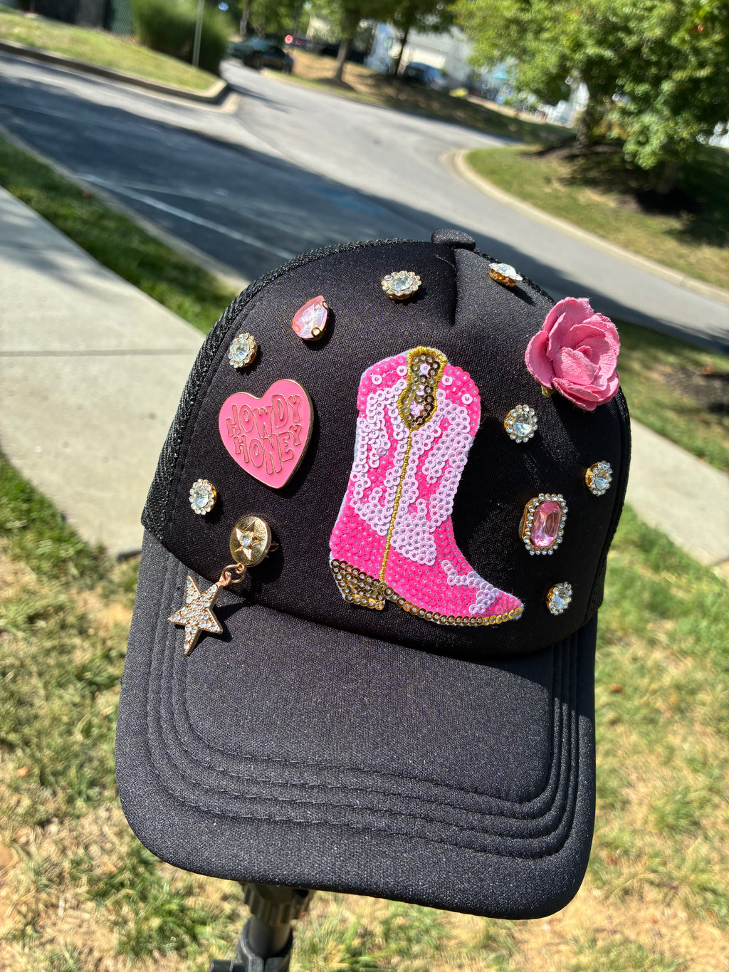 Pink CowGirl Custom Cap