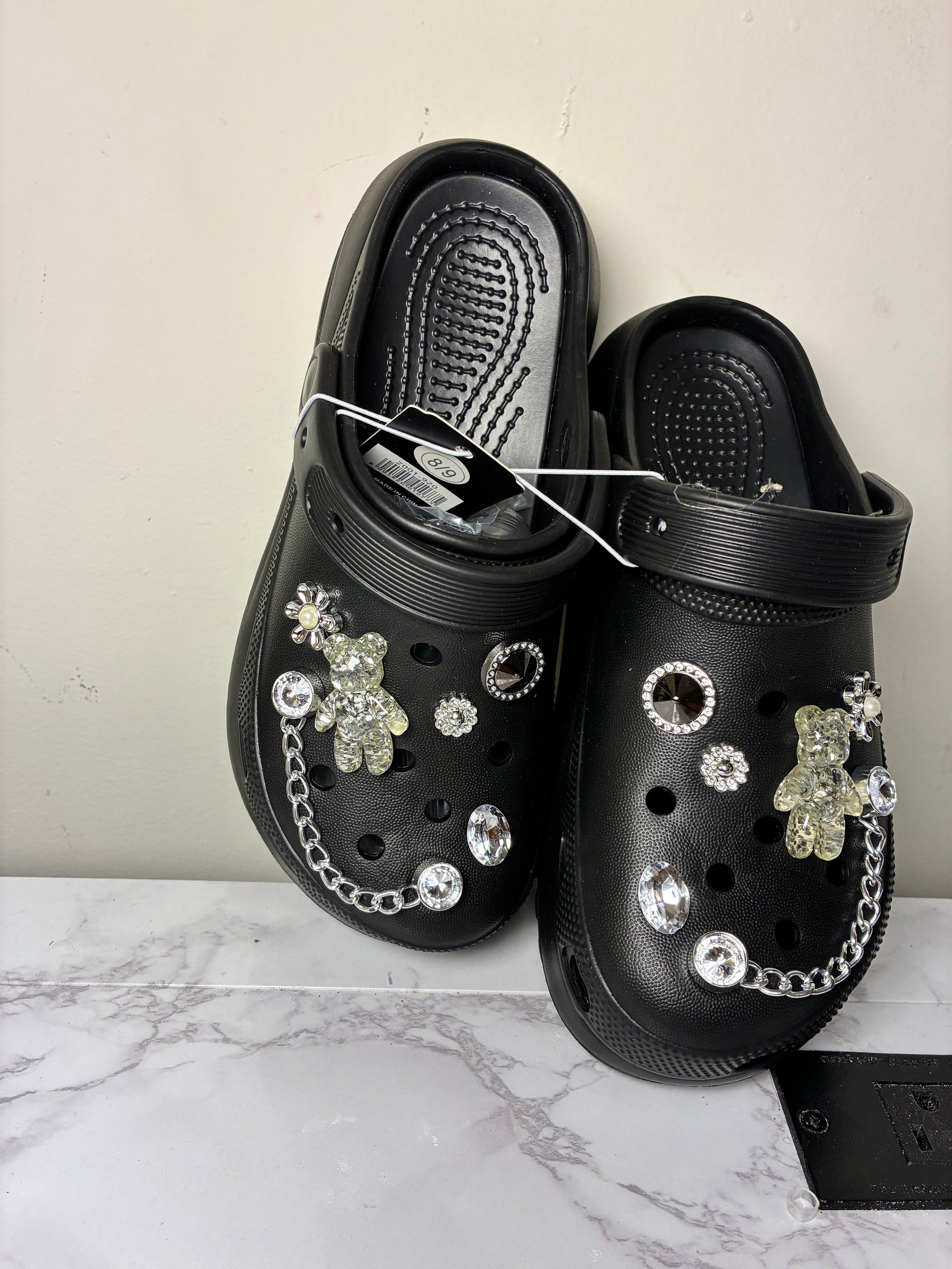Black Teddy Crocs