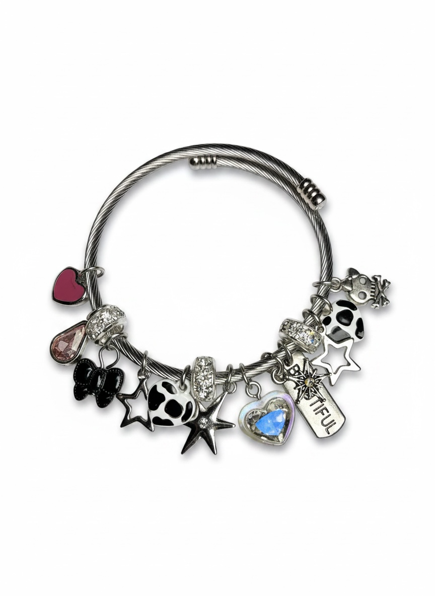 Phoenix Access Custom Charm Bracelet Silver 3