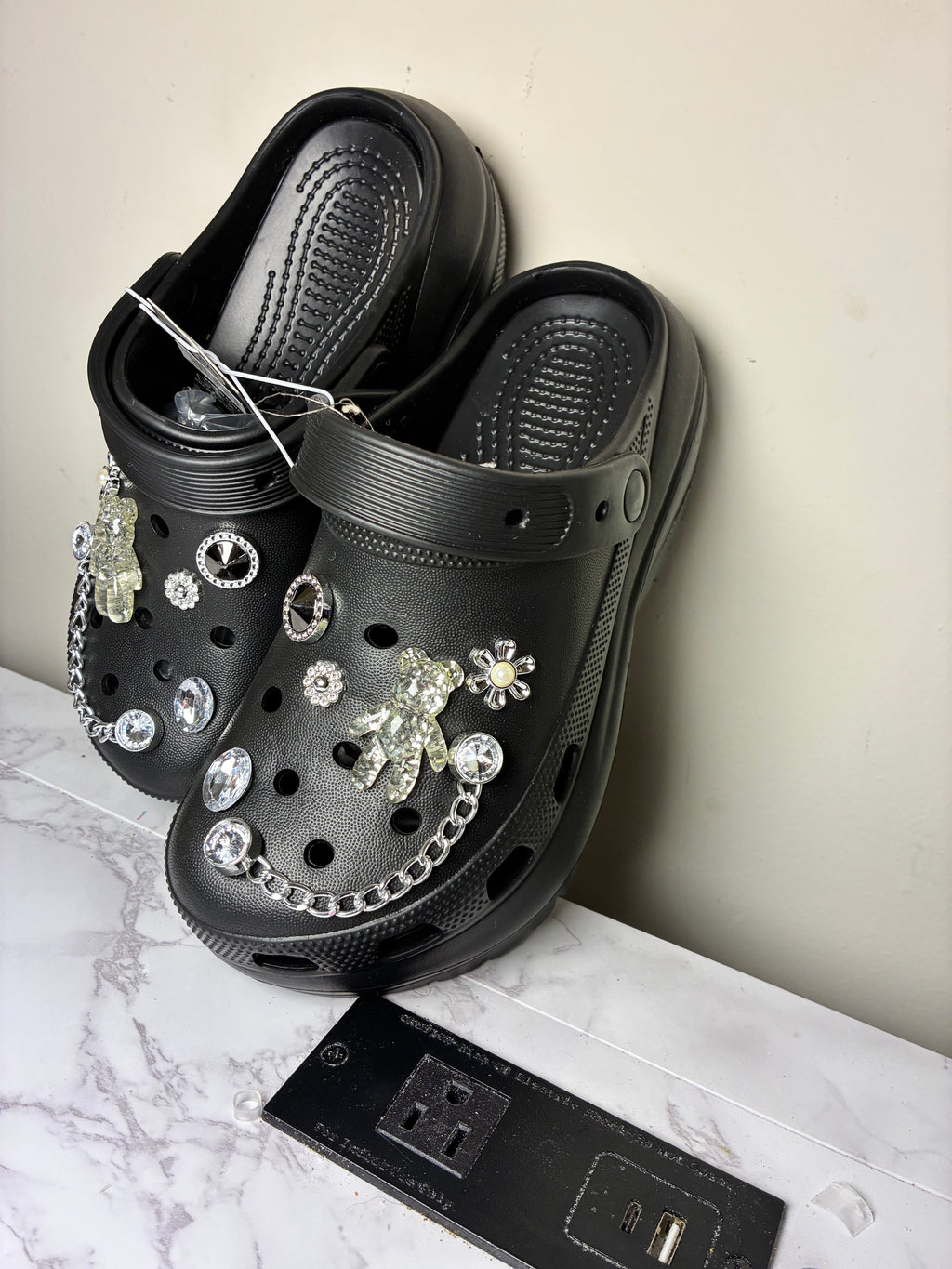 Black Teddy Crocs