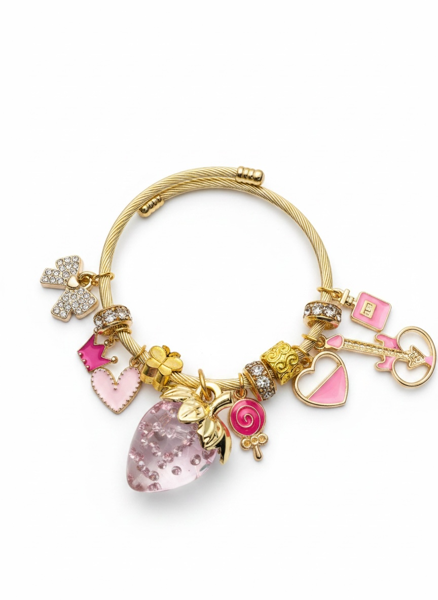 Phoenix Custom Charm Bracelet Gold 1