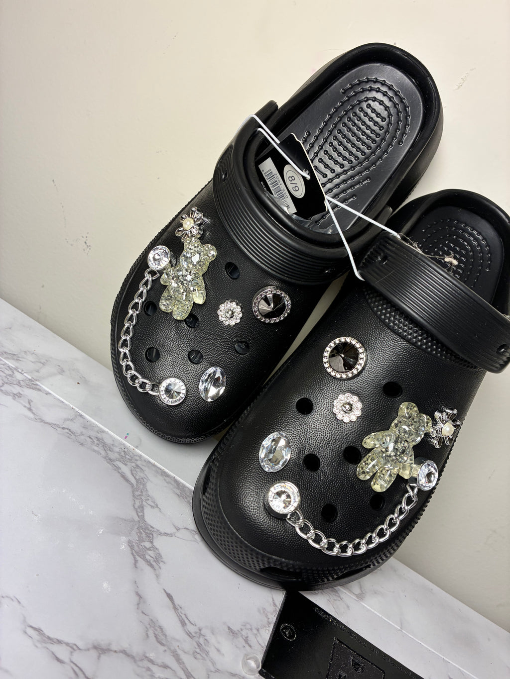 Black Teddy Crocs