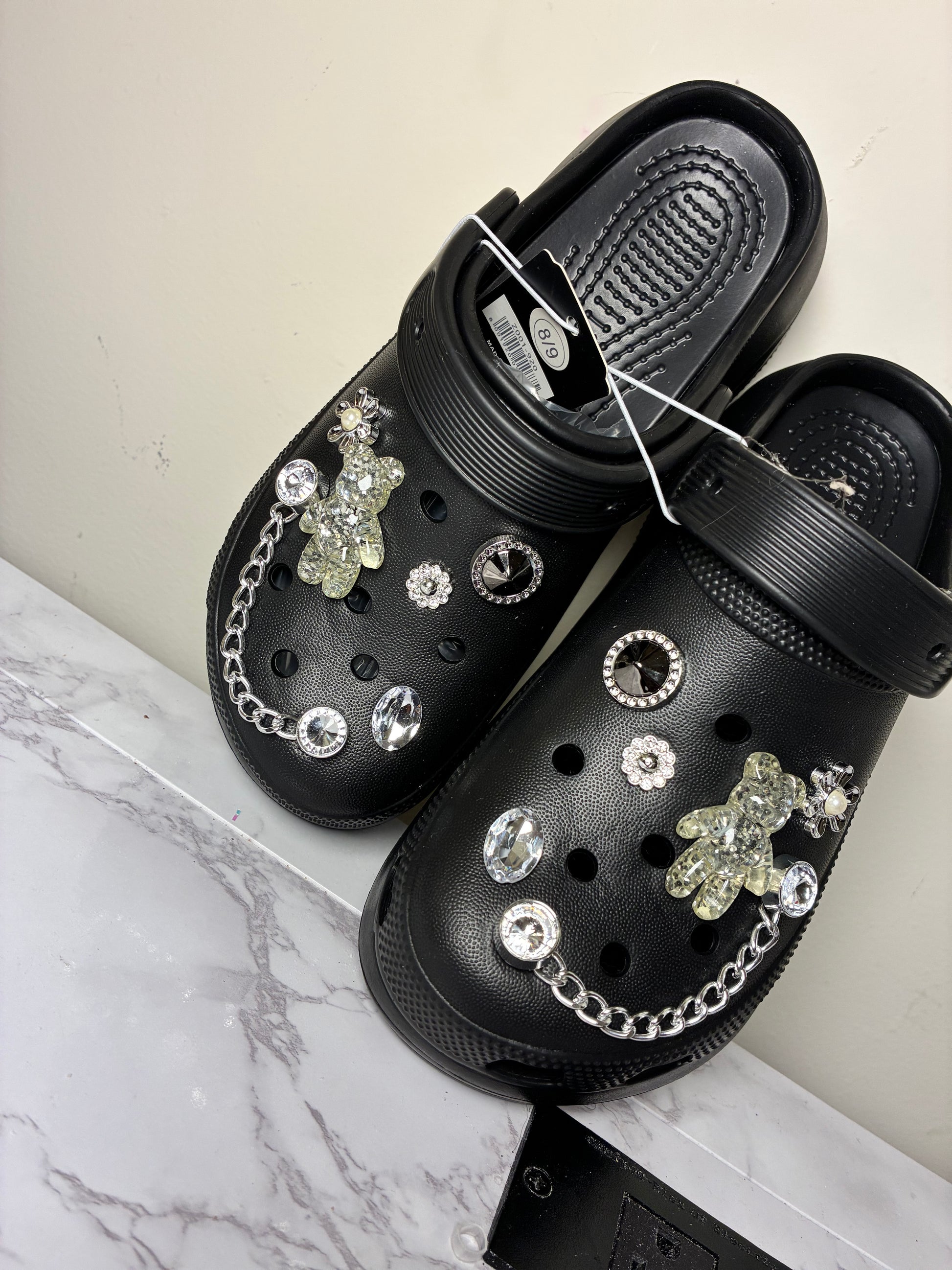 Black Teddy Crocs