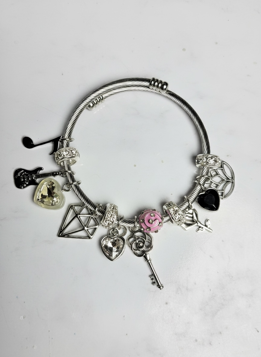 Phoenix Custom Charm Bracelet Silver 2