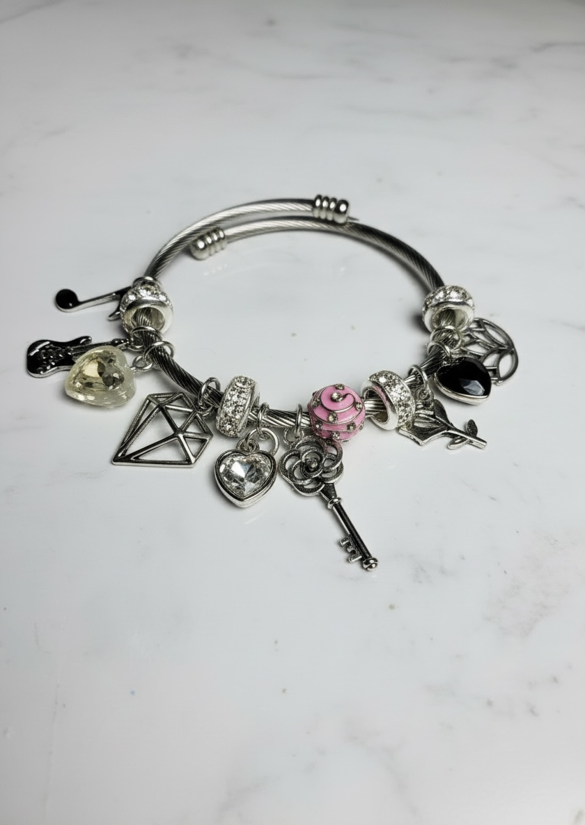 Phoenix Custom Charm Bracelet Silver 2