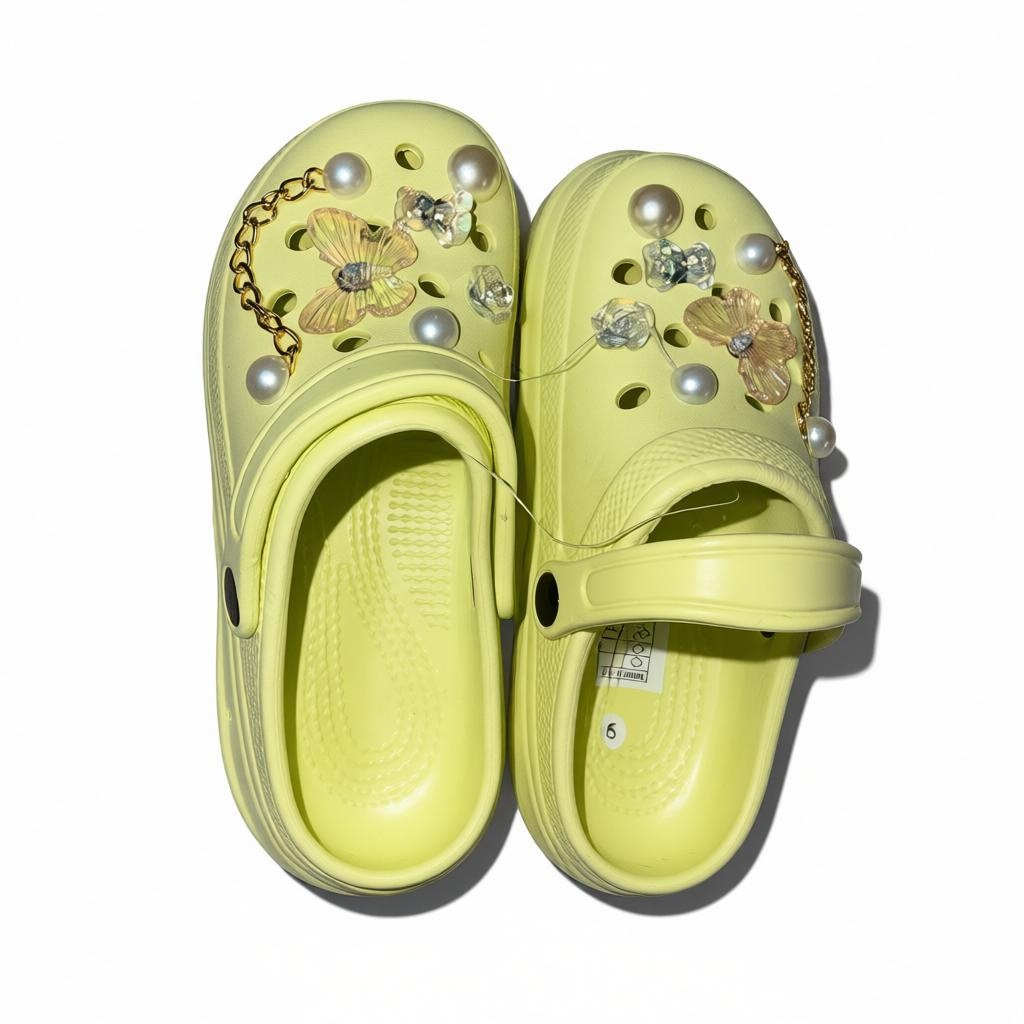 Green Platform Charm Croc’s