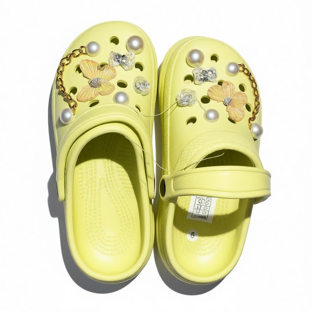 Green Platform Charm Croc’s