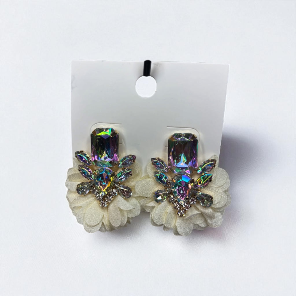 White Petal Earrings