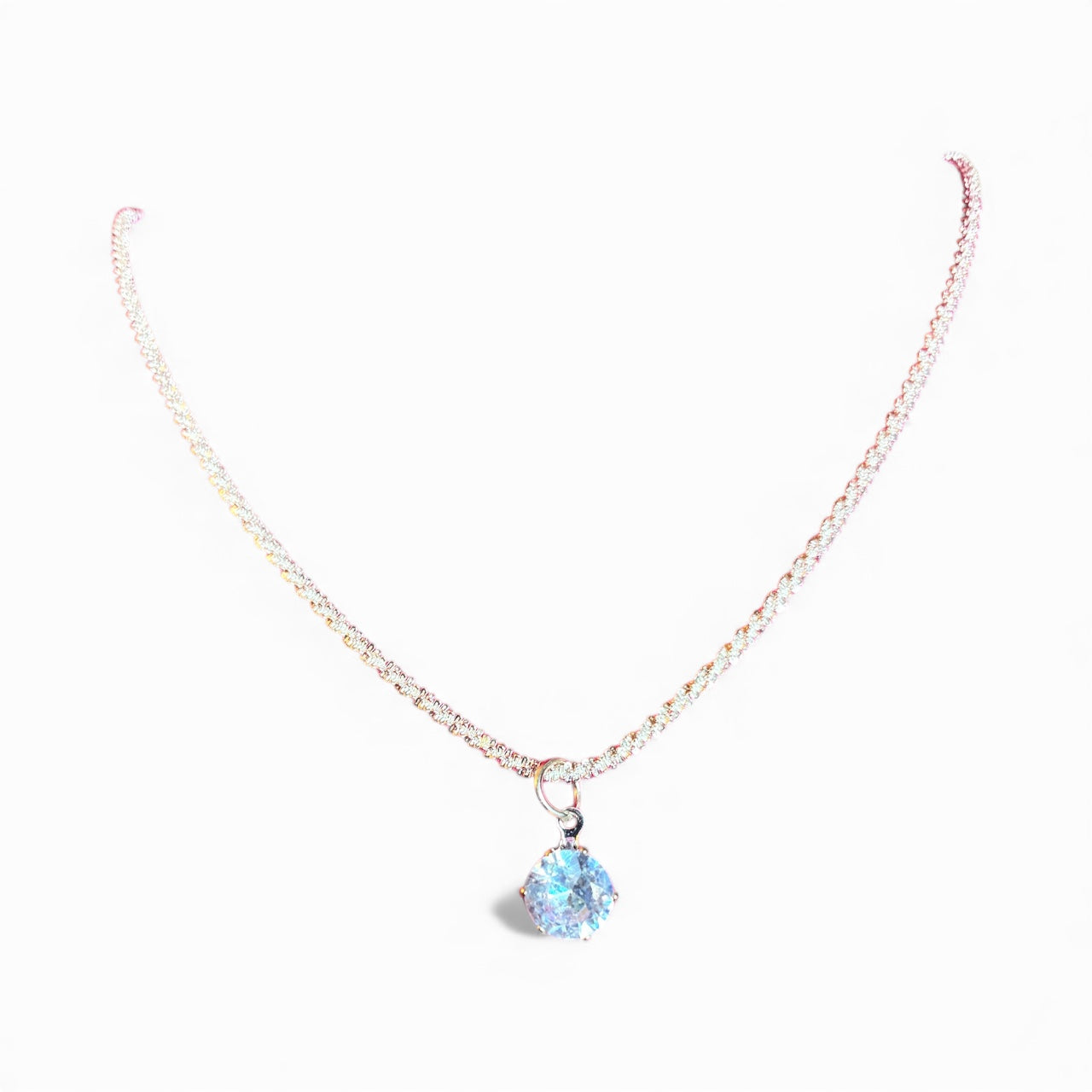 Silver Gem Necklace
